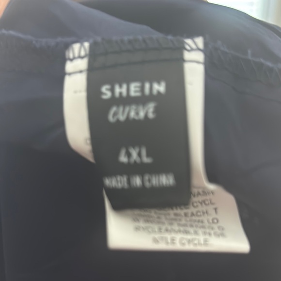 White Lace Top and Navy Skirt - Picture 2 of 2